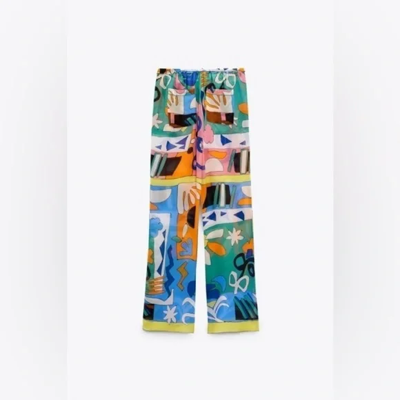 Zara Printed Flowing Two Piece Suit XS 🌸 Bloggers Favorite Sold Out! - Picture 8 of 13